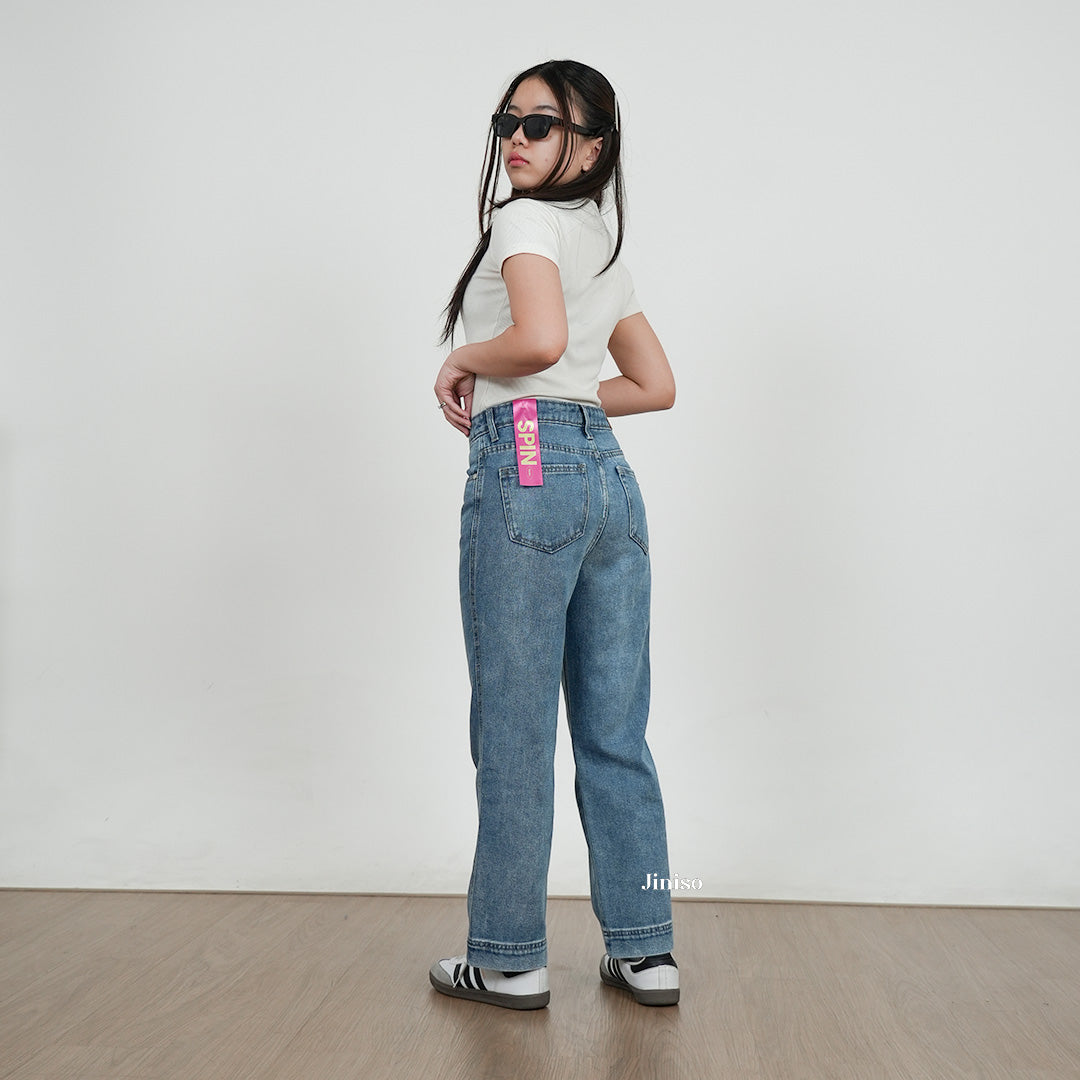 JINISO - Petite Straight Highwaist Jeans 102 SPIN