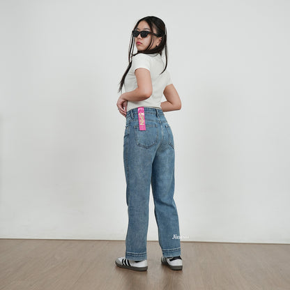 JINISO - Petite Straight Highwaist Jeans 102 SPIN