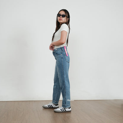 JINISO - Petite Straight Highwaist Jeans 102 SPIN