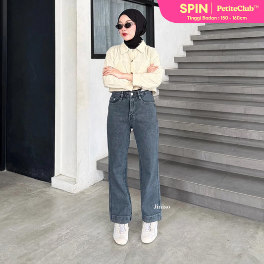 JINISO - Petite Straight Highwaist Jeans 103 SPIN
