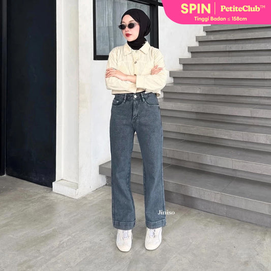 JINISO - Petite Straight Highwaist Jeans 103 SPIN