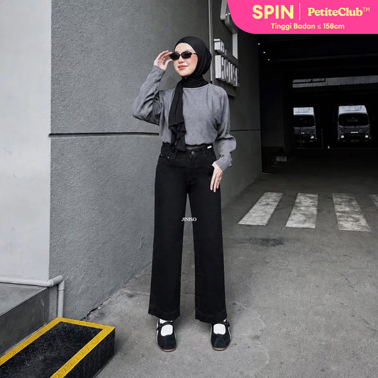 JINISO - Petite Straight Highwaist Jeans 106 SPIN