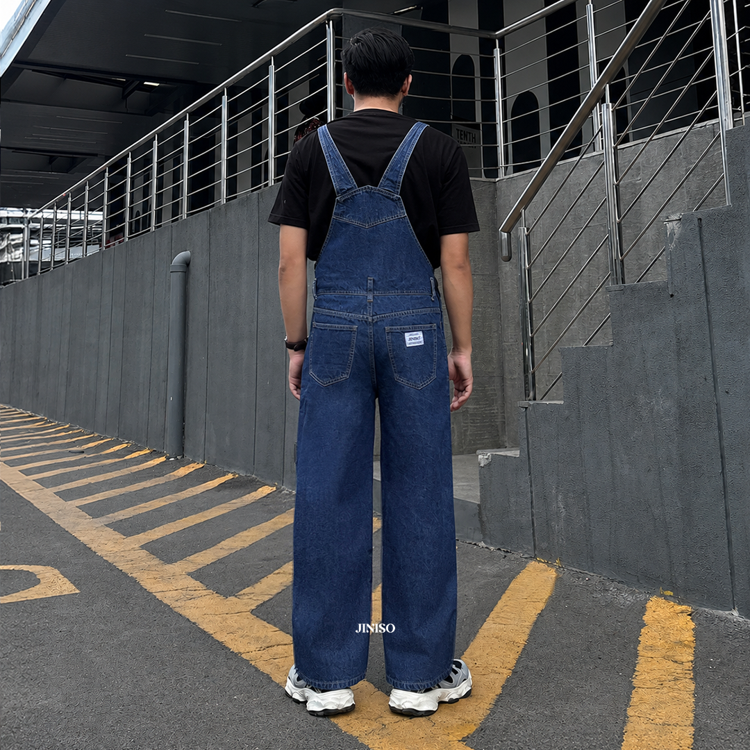 JINISO Jumpsuit Overall Loose Jeans 111 Pria
