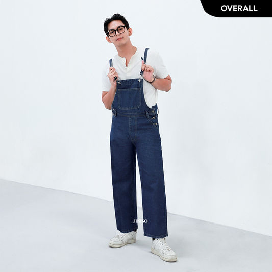 JINISO EVERYDAY - Jumpsuit Overall Loose Jeans 111 Pria