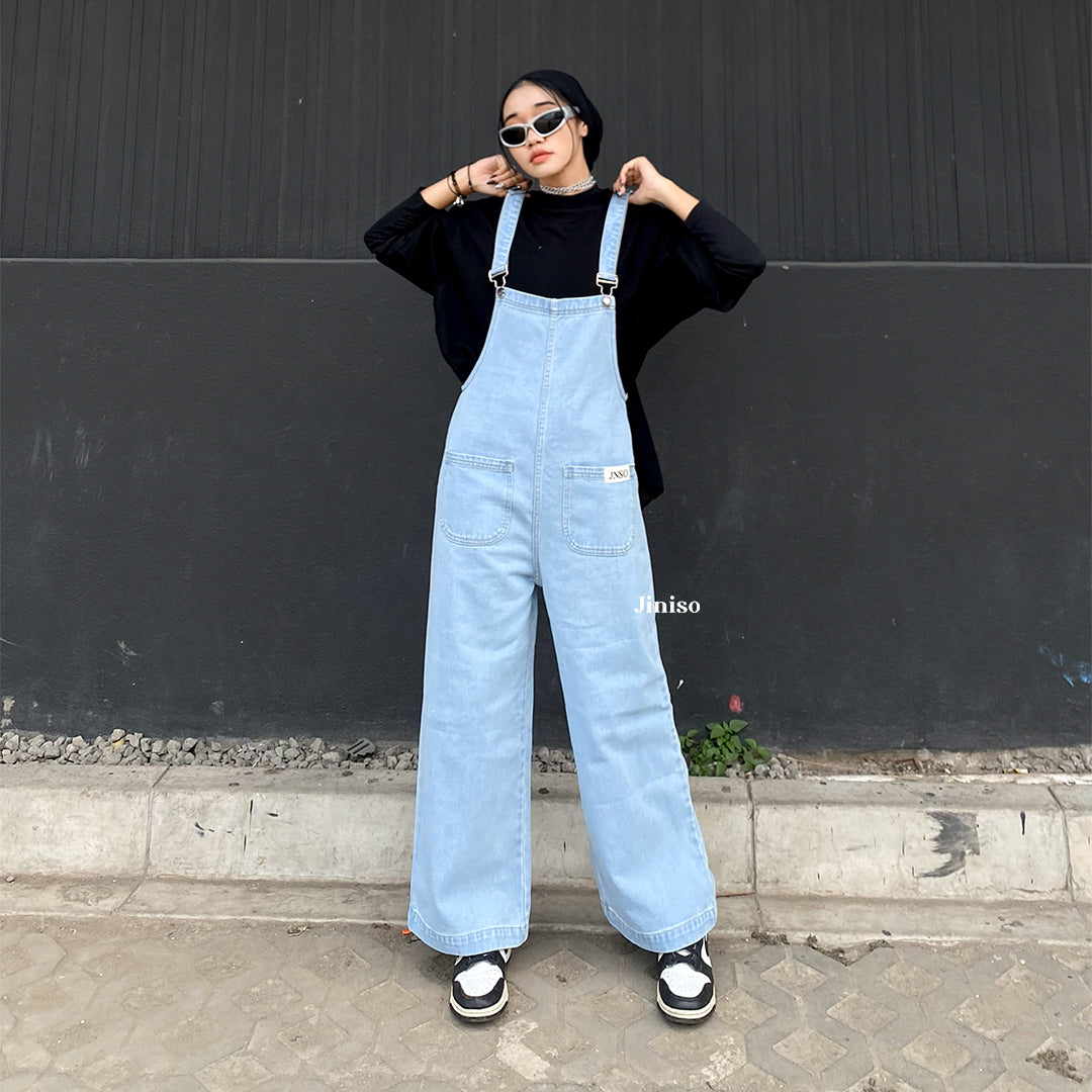 JINISO - Jumpsuit 101 Overall Celana Jeans Panjang 2 Pocket