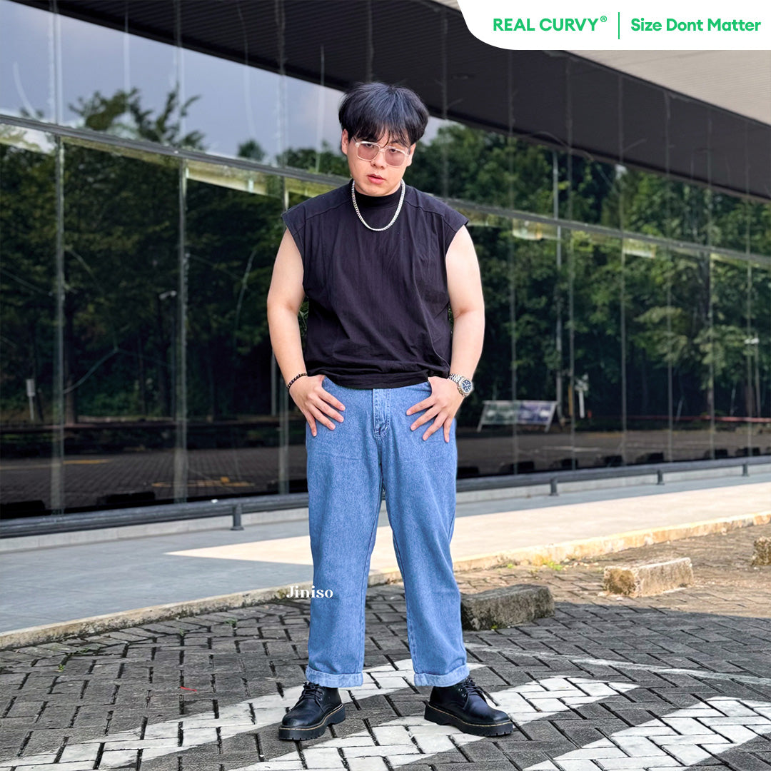 JINISO - Big Size Boyfriend Denim Jeans Pria 1302
