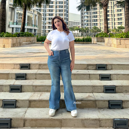 JINISO - Cutbray Big Size Jeans 1403 REAL CURVY