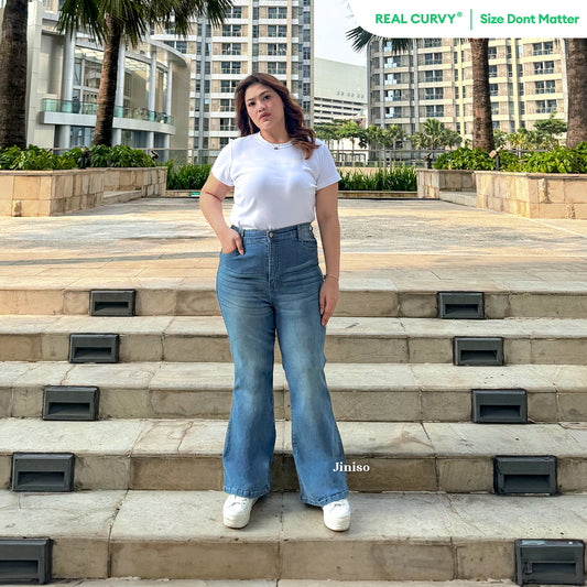 JINISO - Cutbray Big Size Jeans 1403 REAL CURVY