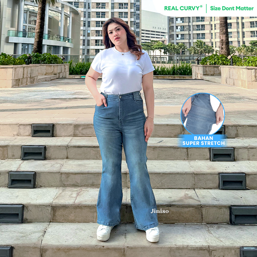 JINISO - Cutbray Big Size Jeans 1403 REAL CURVY