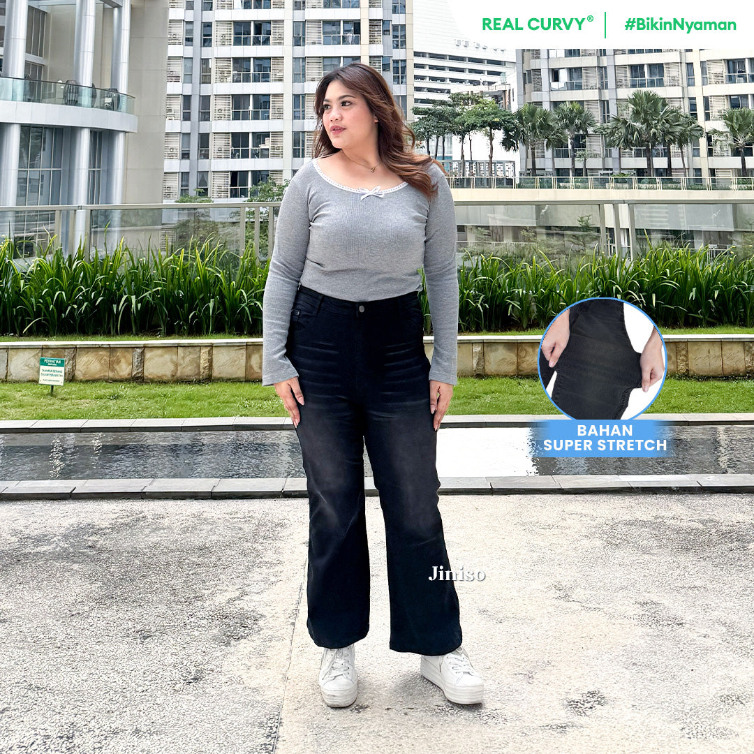 JINISO - Cutbray Big Size Jeans 1407 REAL CURVY