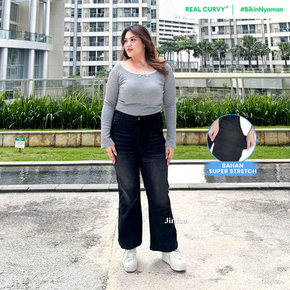 JINISO - Cutbray Big Size Jeans 1407 REAL CURVY