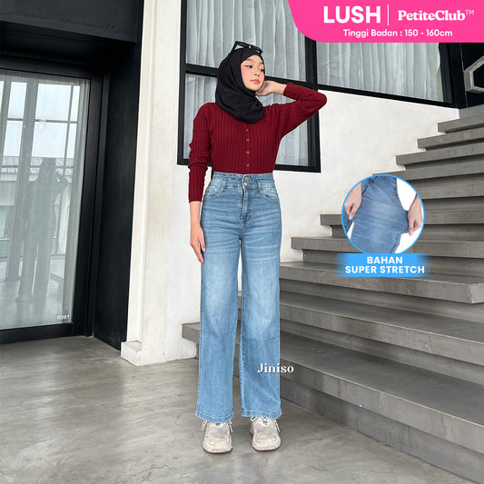 JINISO - Petite Straight Highwaist Jeans Stretch 141 LUSH