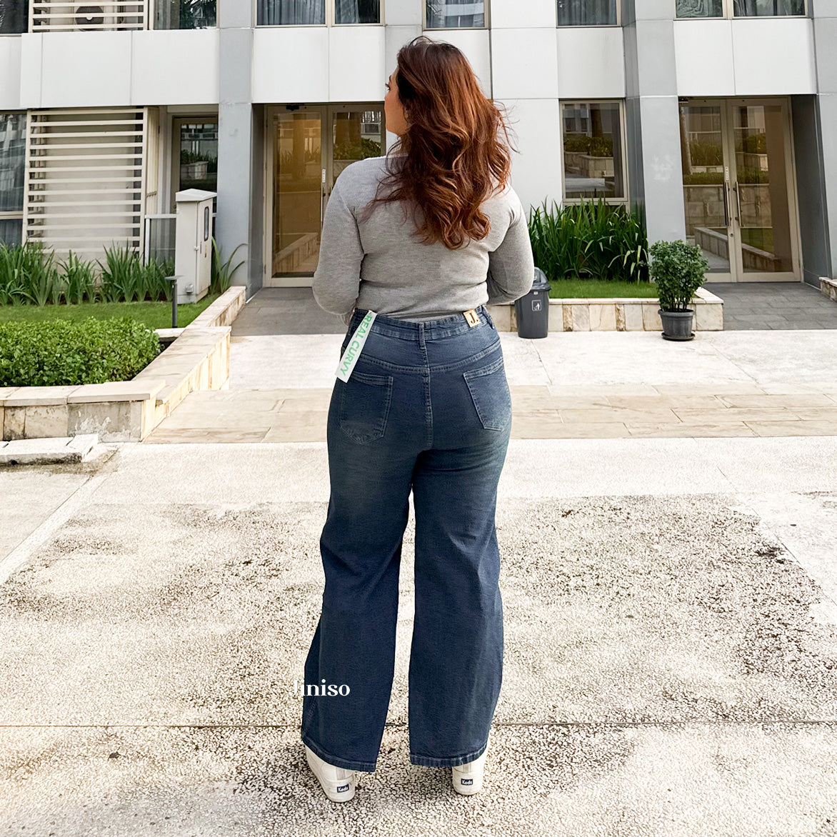 JINISO - Jumbo Highwaist Straight Jeans Loose Stretch 1503 REAL CURVY