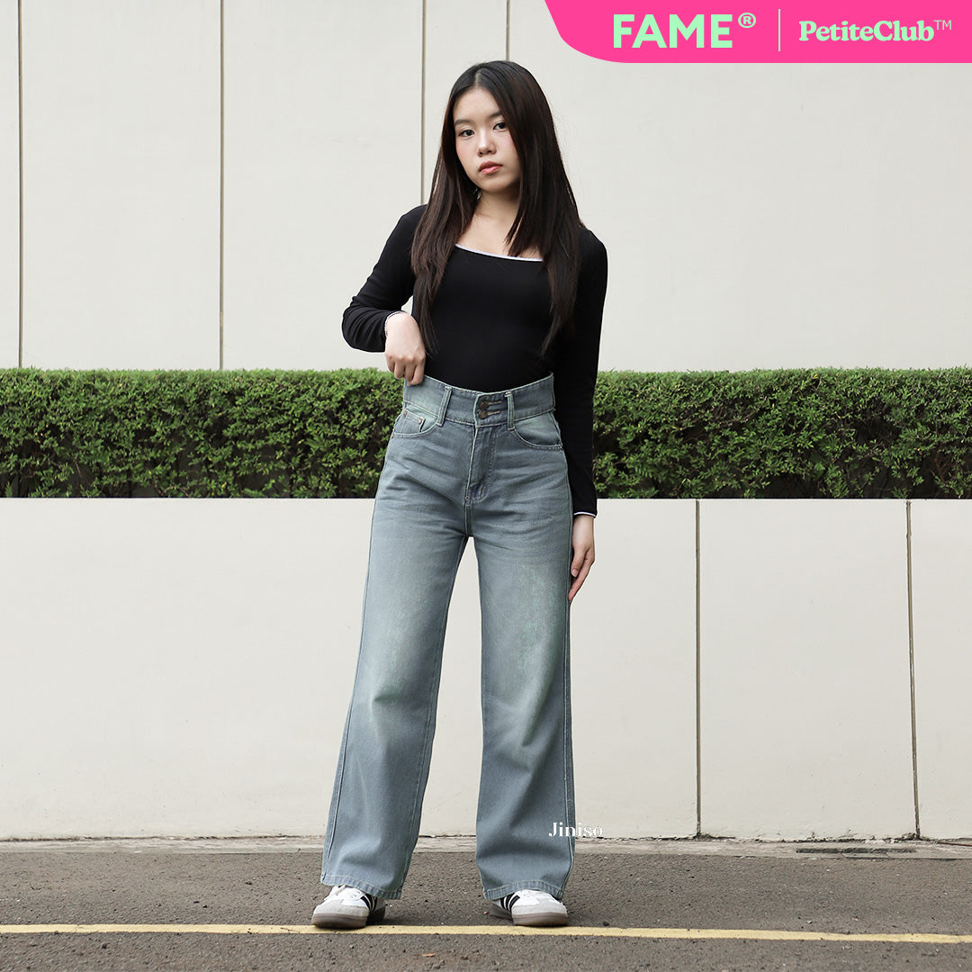 JINISO - Petite Highwaist Baggy Jeans 162 FAME