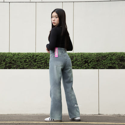 JINISO - Petite Highwaist Baggy Jeans 162 FAME