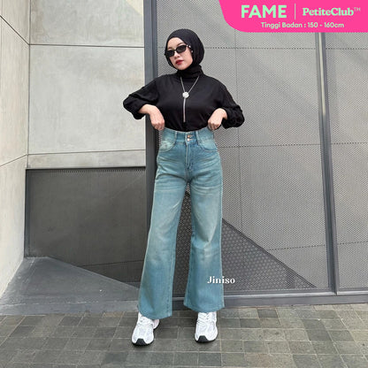 JINISO - Petite Highwaist Baggy Jeans 162 FAME
