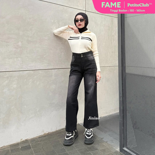 JINISO - Petite Highwaist Baggy Jeans 163 FAME