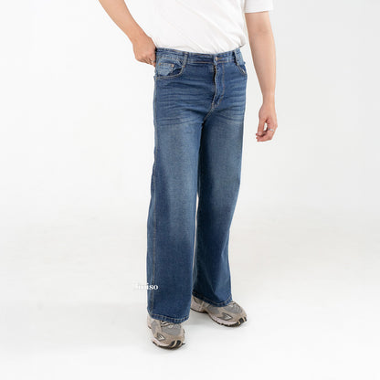 JINISO - Straight Jeans Loose Stretch Pria 833