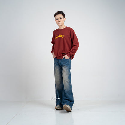 JINISO - Oversize Baggy Loose Jeans Pria 684