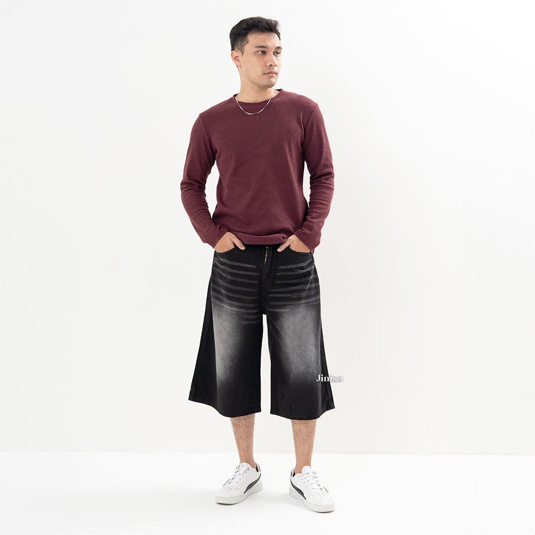 JINISO Jorts Baggy Short Jeans Pria 303
