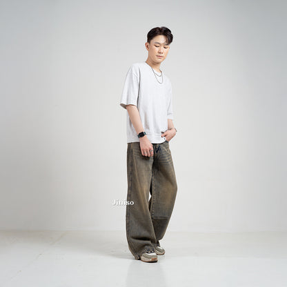 JINISO Oversize Baggy Loose Jeans Pria 770