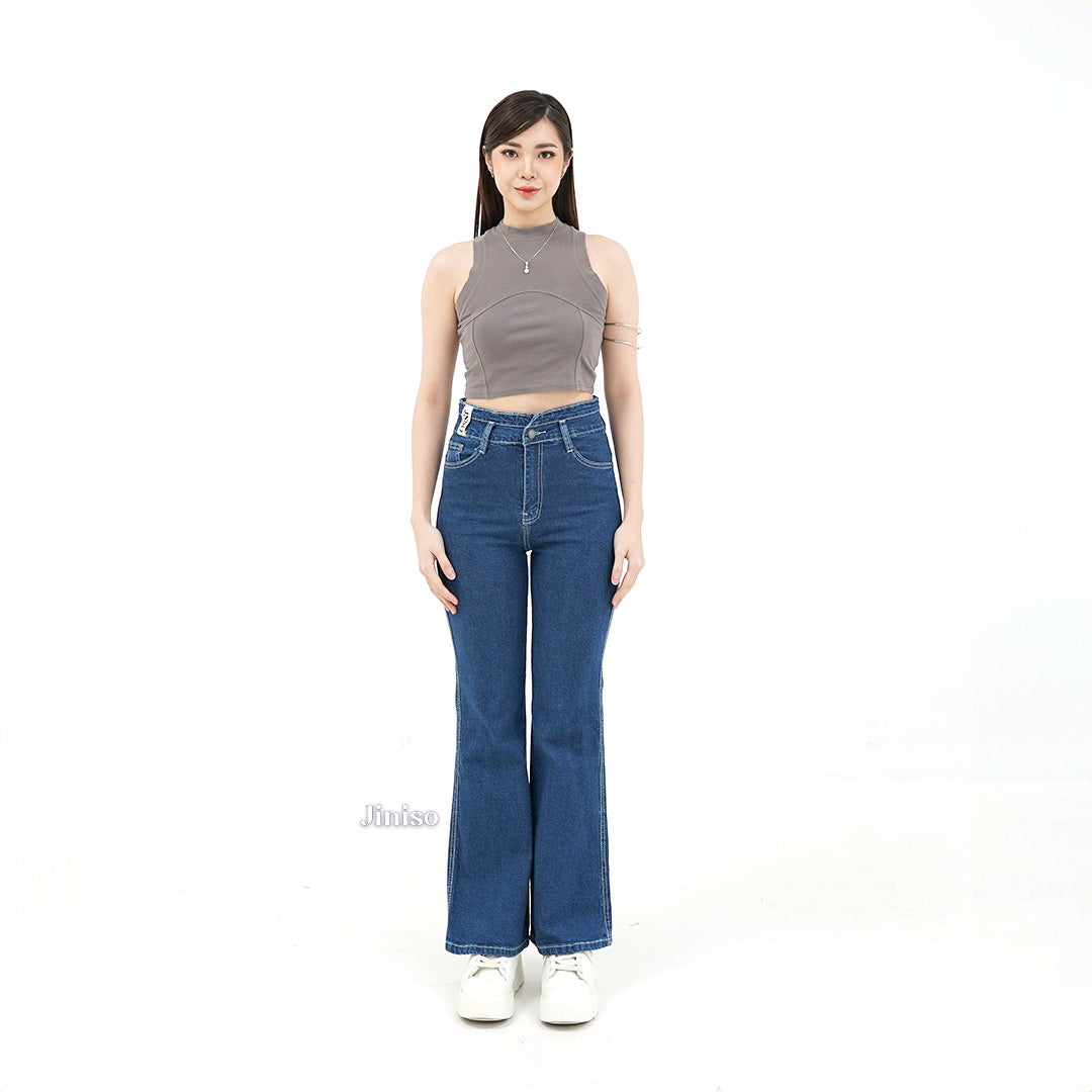JINISO - Ultra Highwaist Cutbray Stretch Jeans 611 HANGOUT