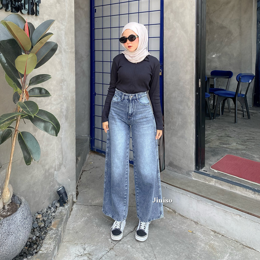 JINISO - Highwaist Baggy Loose Jeans 657 PLAYDATE