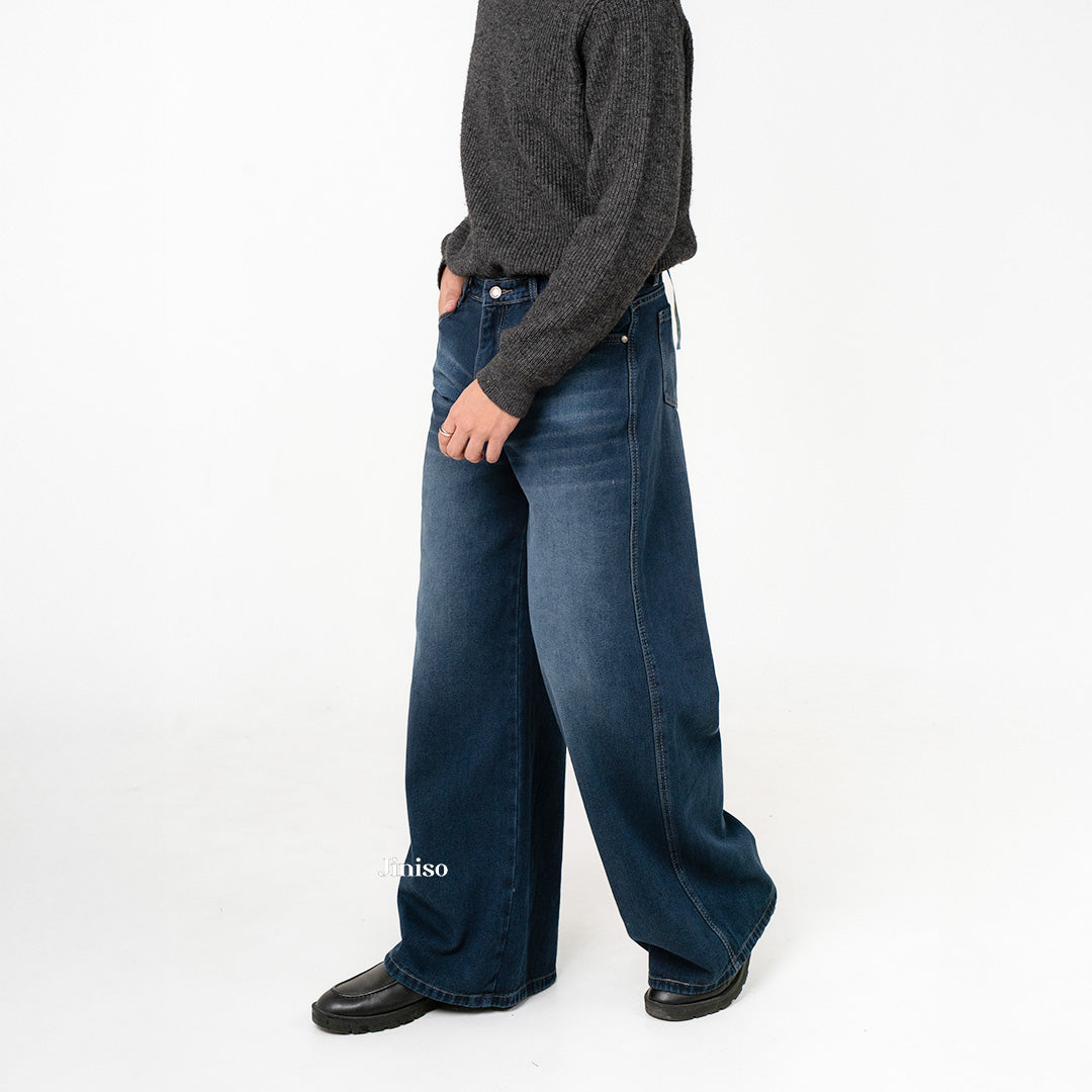JINISO Oversize Baggy Loose Jeans Pria 689