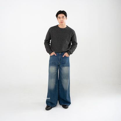 JINISO Oversize Baggy Loose Jeans Pria 780