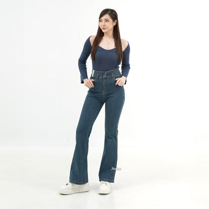 JINISO - Ultra Highwaist Cutbray Stretch Jeans 618 HANGOUT