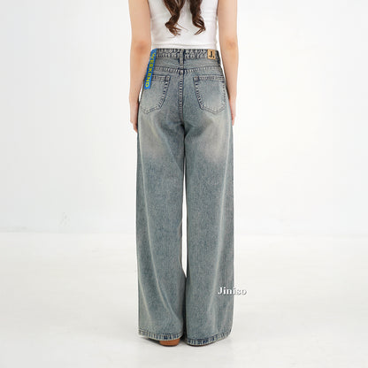 JINISO - Highwaist Oversize Baggy Loose Jeans 777 WEEKEND