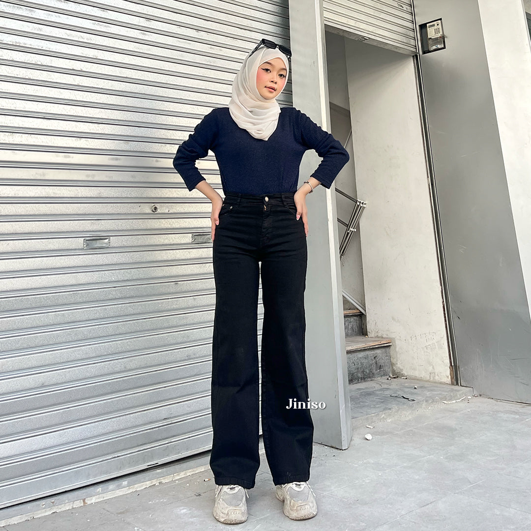 JINISO - Highwaist Straight Jeans Loose Stretch 836 UNSEEN