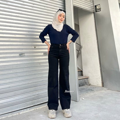 JINISO - Highwaist Straight Jeans Loose Stretch 836 UNSEEN
