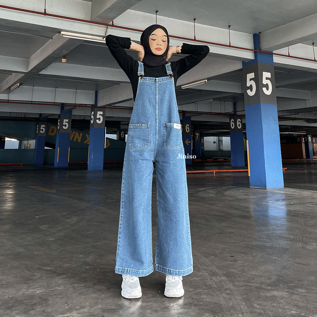 JINISO - Jumpsuit 102 Overall Celana Jeans Panjang 2 Pocket