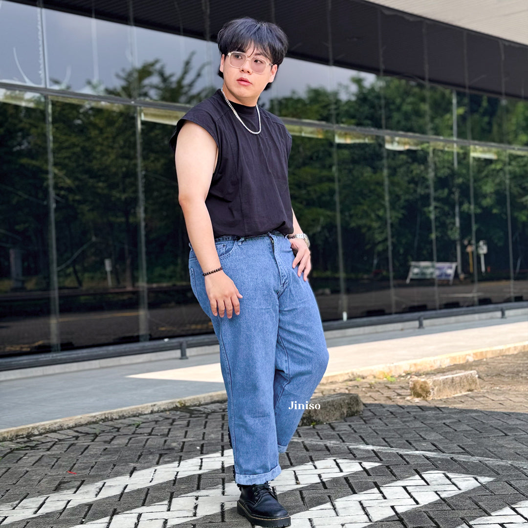 JINISO - Big Size Boyfriend Denim Jeans Pria 1302