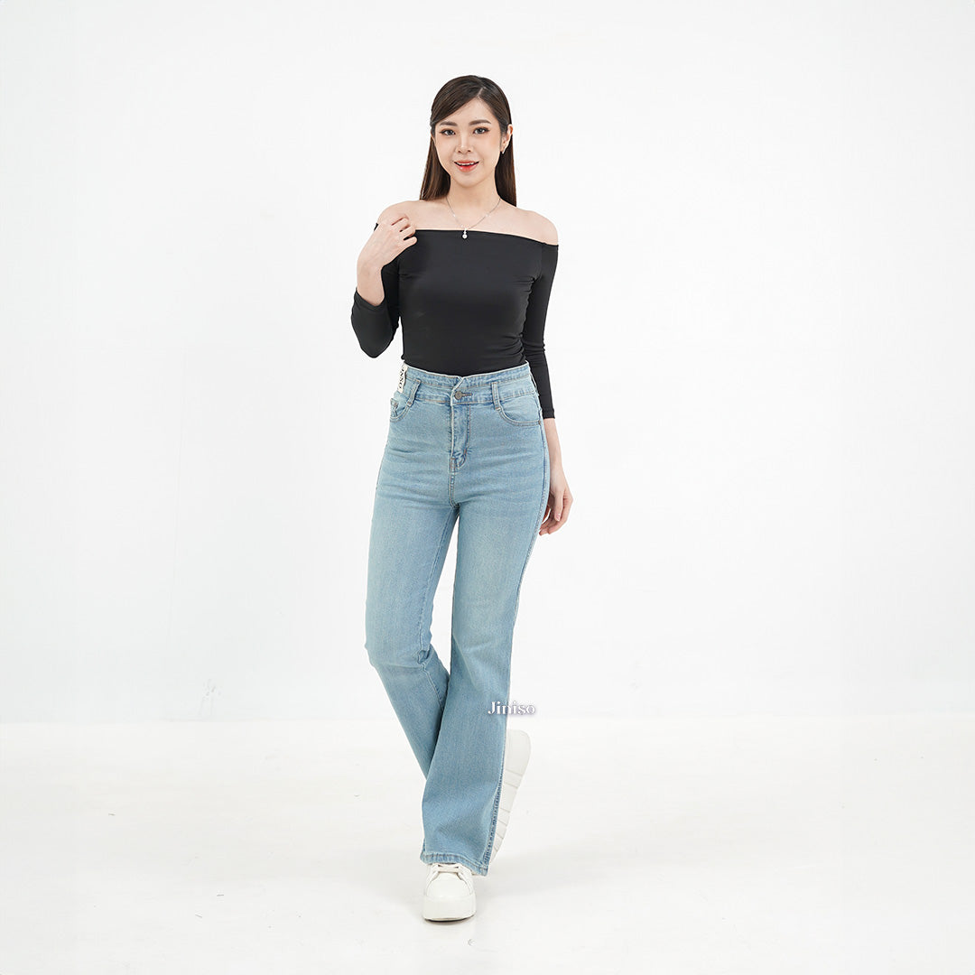 JINISO - Ultra Highwaist Cutbray Stretch Jeans 610 HANGOUT