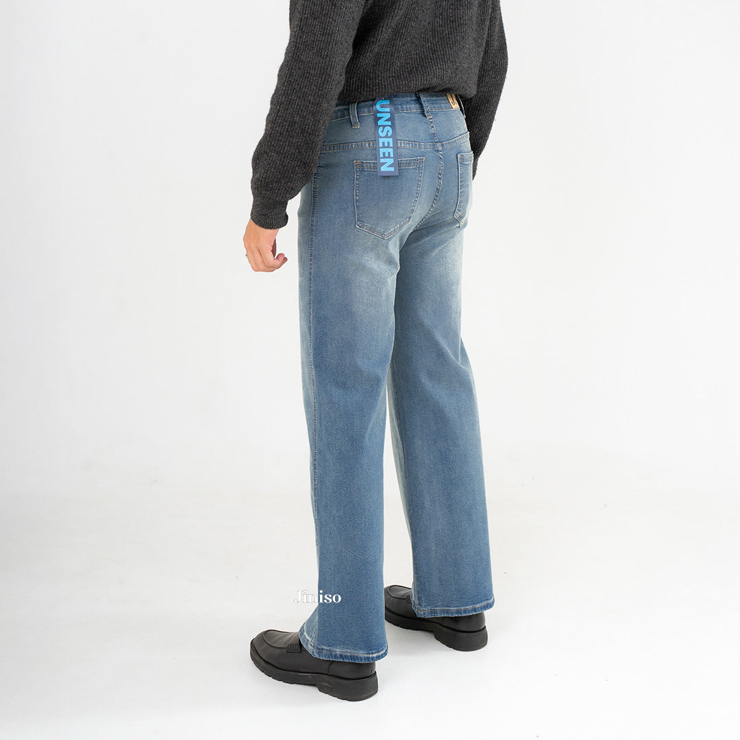JINISO - Straight Jeans Loose Stretch Pria 831