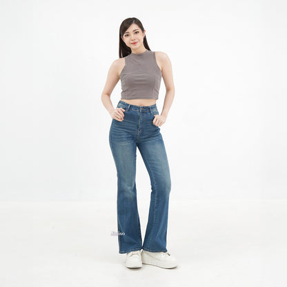 JINISO - Highwaist Stretch Cutbray Pocket Jeans 716 HANGOUT