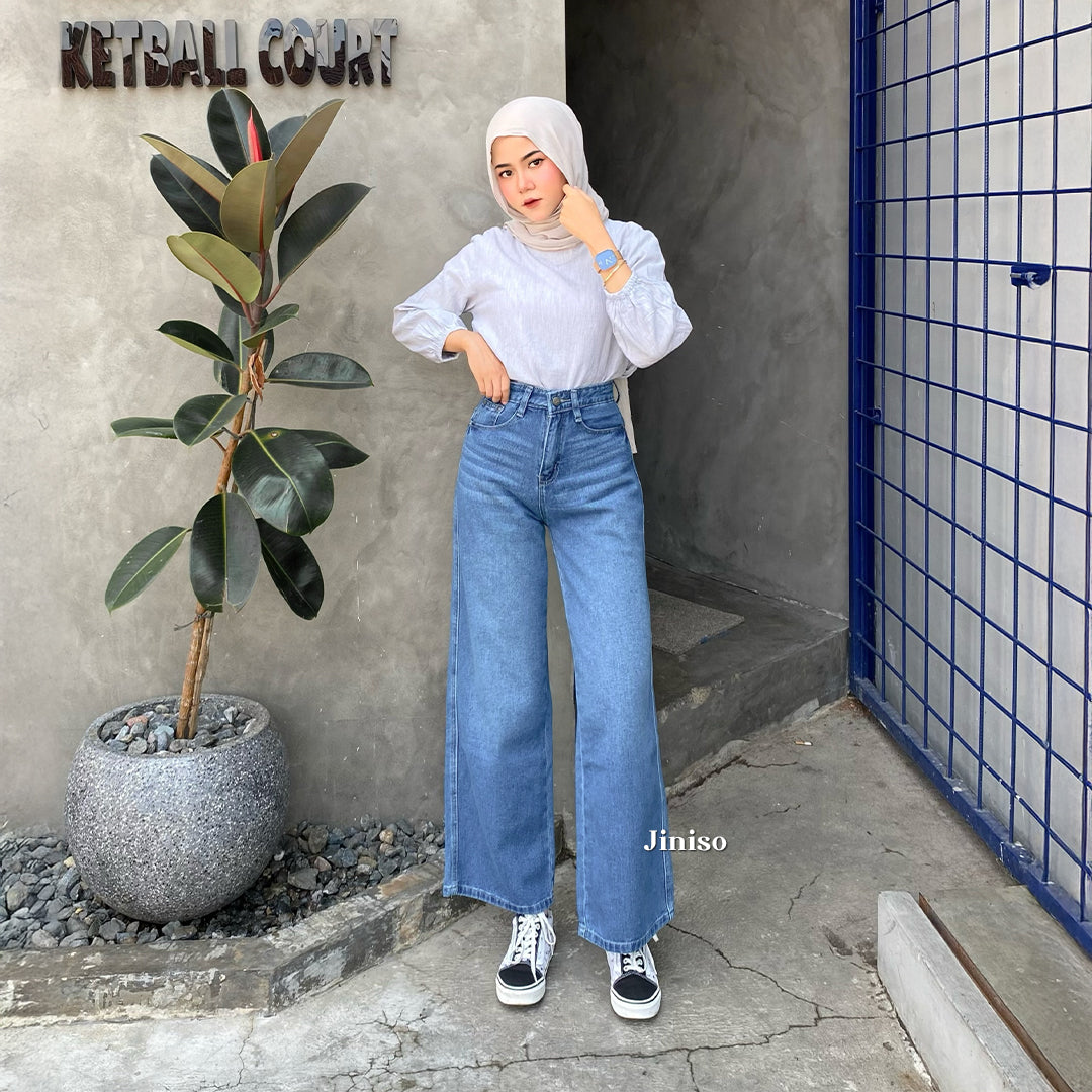 JINISO - Highwaist Baggy Loose Jeans 653 PLAYDATE
