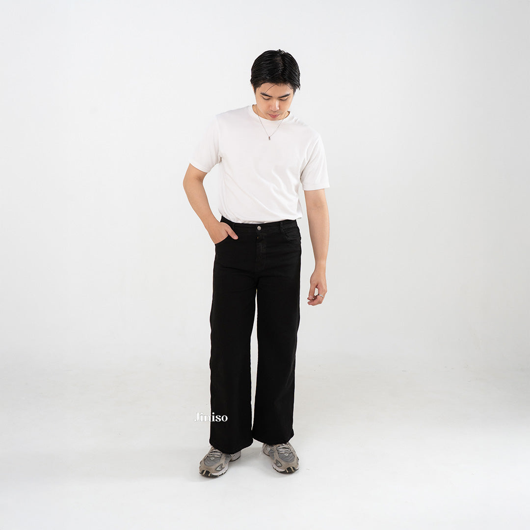 JINISO - Straight Jeans Loose Stretch Pria 836