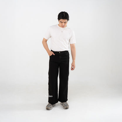 JINISO - Straight Jeans Loose Stretch Pria 836