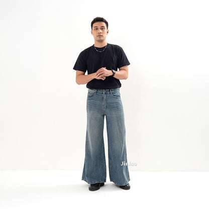 JINISO Bootcut Denim Jeans Pria 370