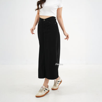 JINISO - Highwaist Rok Slit Jeans Panjang 994 SEVENTY