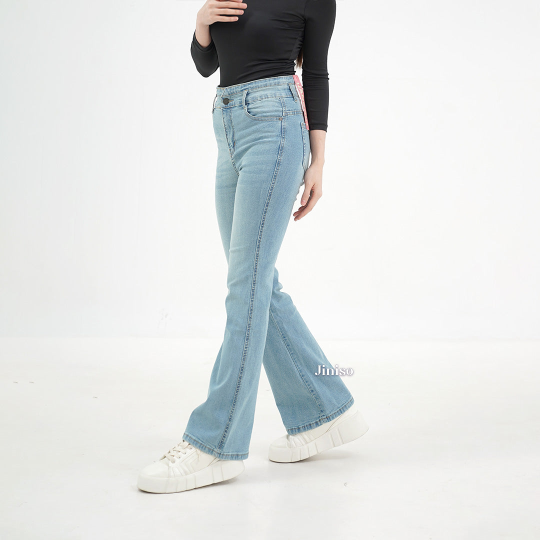 JINISO - Ultra Highwaist Cutbray Stretch Jeans 610 HANGOUT