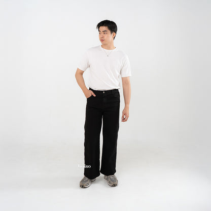 JINISO - Straight Jeans Loose Stretch Pria 836