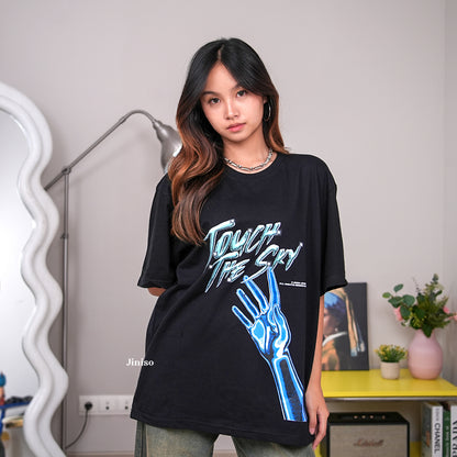 JINISO Kaos Oversize T-Shirt Touch The Sky