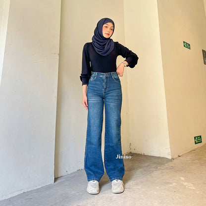 JINISO - Highwaist Straight Jeans Loose Stretch 833 UNSEEN