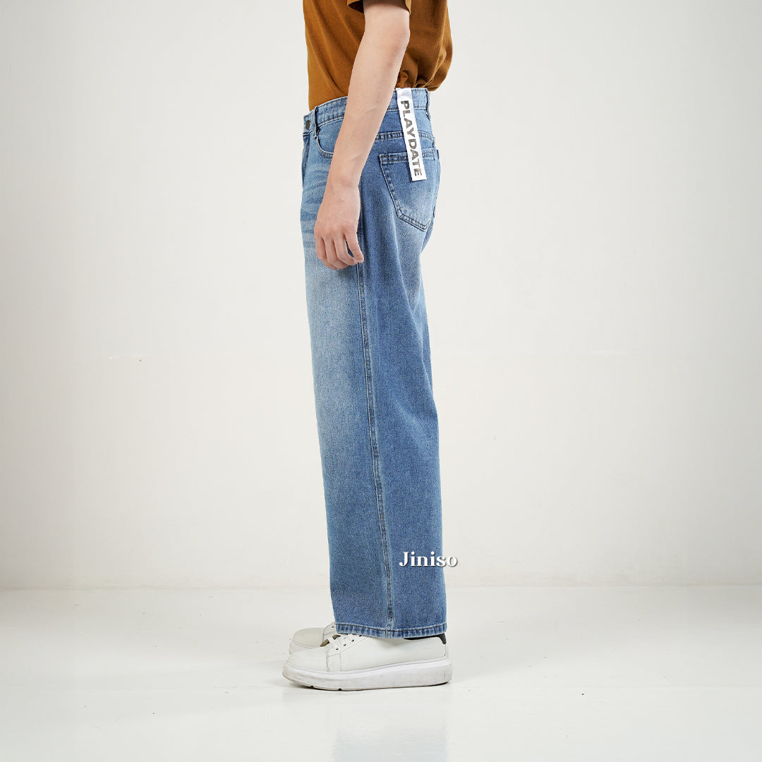 JINISO Baggy Loose Jeans Pria 652