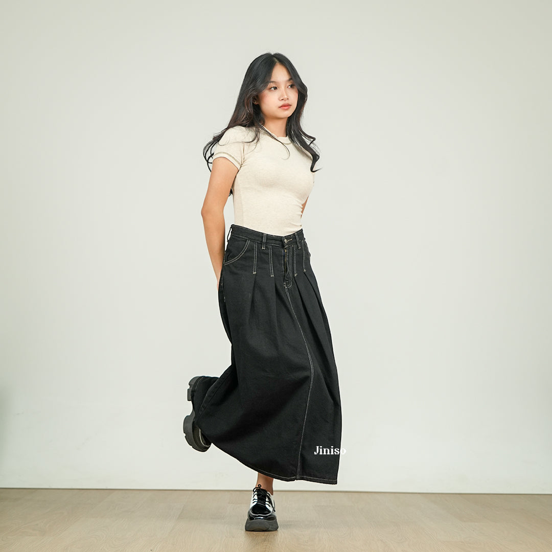 JINISO - Highwaist Rok Ashley Jeans Panjang 970 SEVENTY