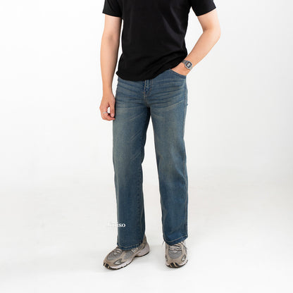 JINISO - Straight Jeans Loose Stretch Pria 834